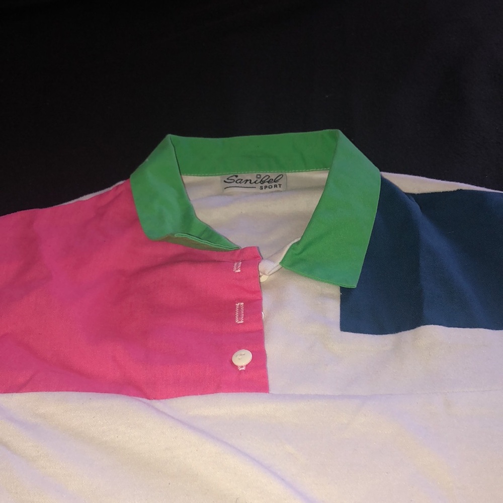 Color Block Button Shirt - Picture 3 of 6